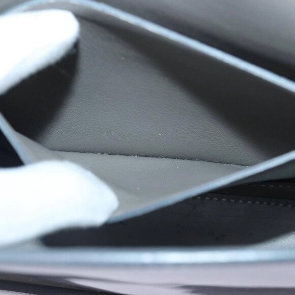 BURBERRY Shoulder Bag Patent leather Gray Gold Auth bs17639 - Picture 12 of 16